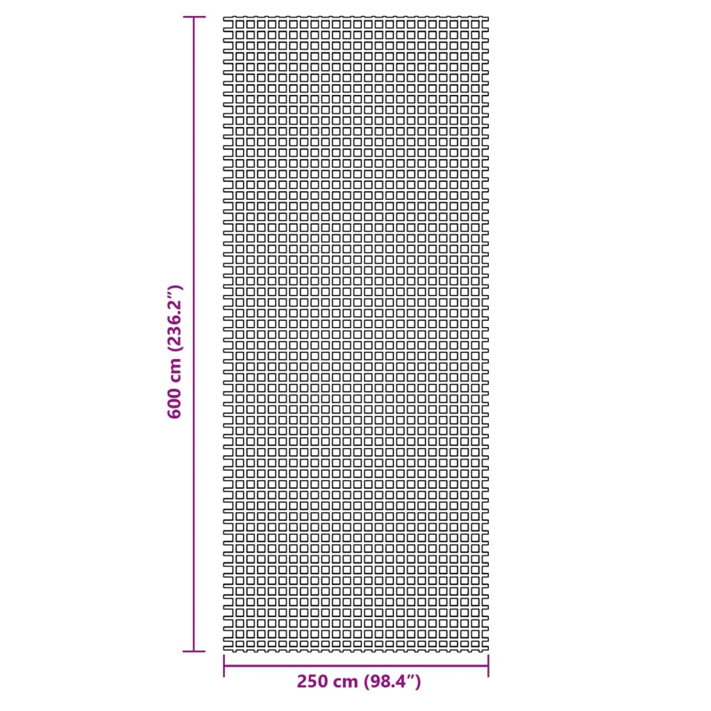 vidaXL Tent Carpet Green 6x2.5 m