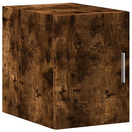 vidaXL Wall Cabinet Smoked Oak 30x42,5x40 cm Engineered Wood