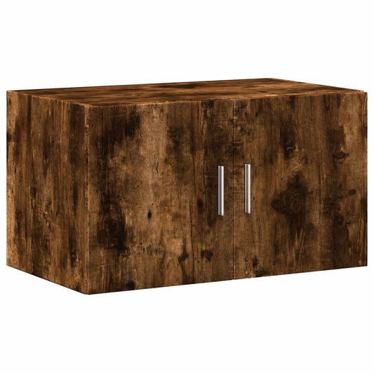 vidaXL Wall Cabinet Smoked Oak 70x42,5x40 cm Engineered Wood
