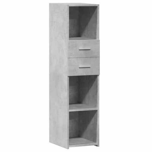 vidaXL Highboard Concrete Grey 30x42,5x124 cm Engineered Wood