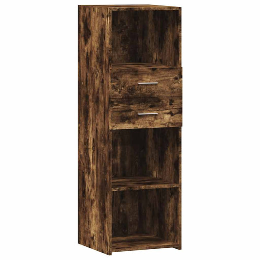 vidaXL Highboard Smoked Oak 40x42,5x124 cm Engineered Wood