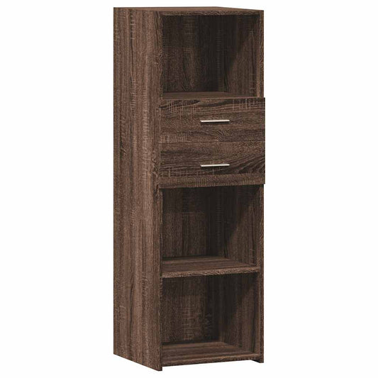 vidaXL Highboard Brown Oak 40x42,5x124 cm Engineered Wood