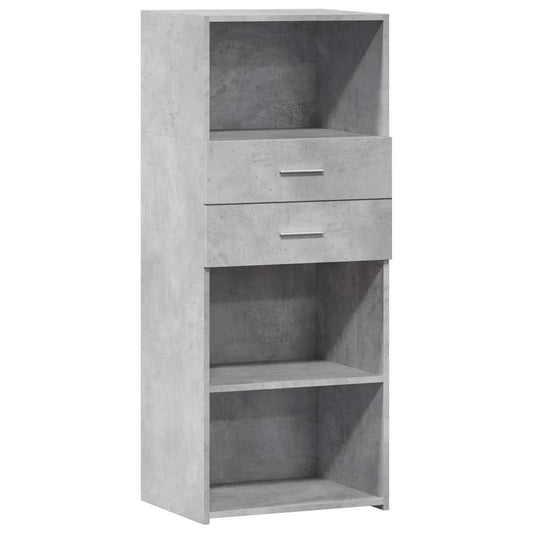 vidaXL Highboard Concrete Grey 50x42,5x124 cm Engineered Wood