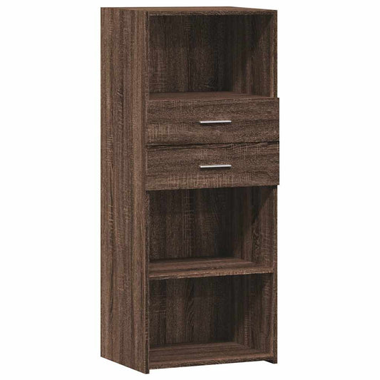 vidaXL Highboard Brown Oak 50x42,5x124 cm Engineered Wood
