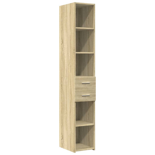 vidaXL Highboard Sonoma Oak 30x42,5x185 cm Engineered Wood