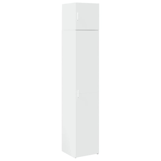 vidaXL Slim Storage Cabinet White 40x42.5x225 cm Engineered Wood
