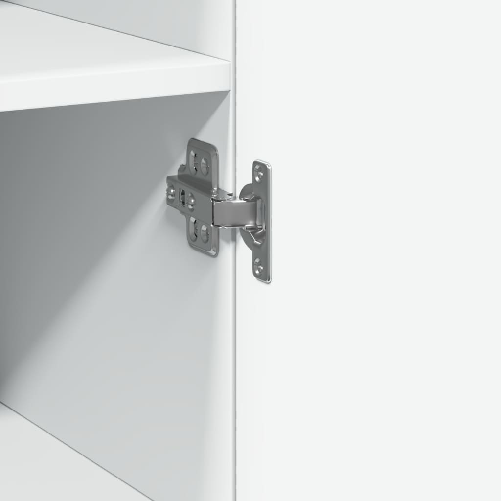 vidaXL Slim Storage Cabinet White 40x42.5x225 cm Engineered Wood