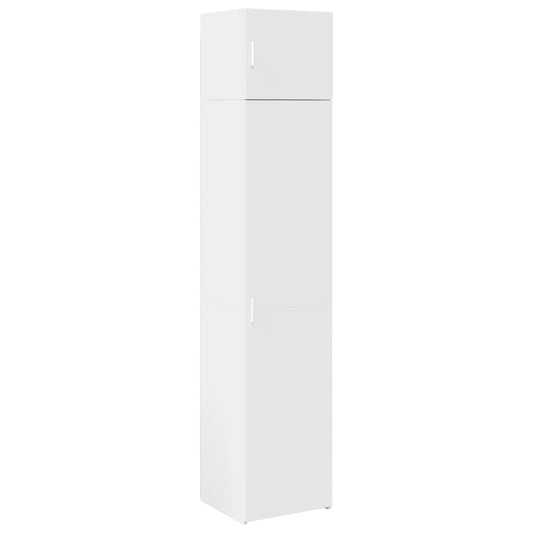 vidaXL Slim Storage Cabinet White 45x42.5x225 cm Engineered Wood