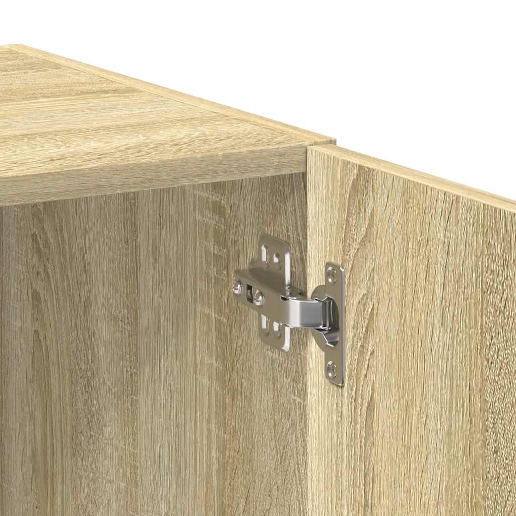 vidaXL Storage Cabinet Sonoma Oak 70x42,5x225 cm Engineered Wood