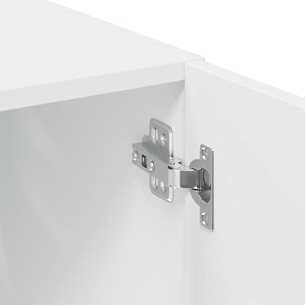vidaXL Storage Cabinet White 80x42,5x225 cm Engineered Wood