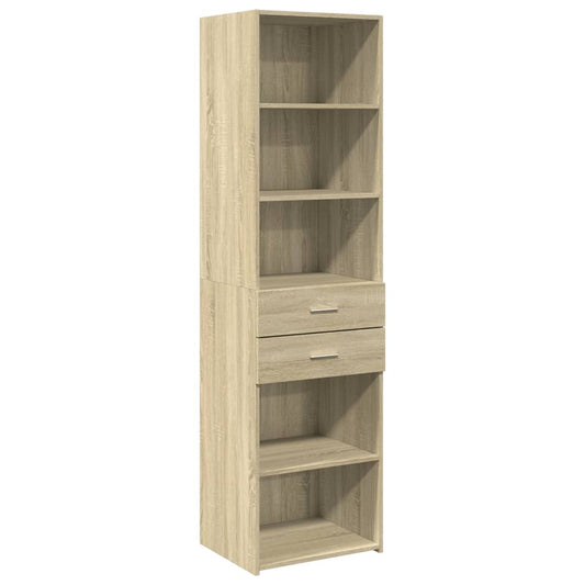 vidaXL Highboard Sonoma Oak 50x42.5x185 cm Engineered Wood