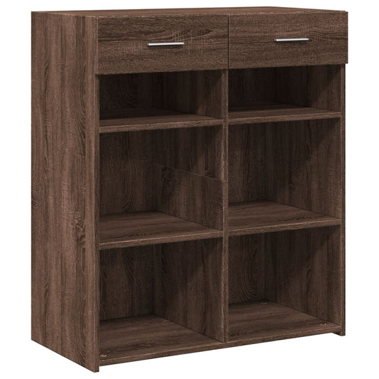 vidaXL Sideboard Brown Oak 80x42.5x93 cm Engineered Wood