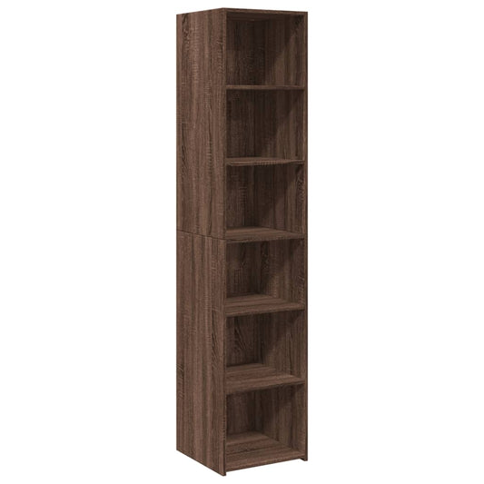 vidaXL Highboard Brown Oak 40x41x185 cm Engineered Wood