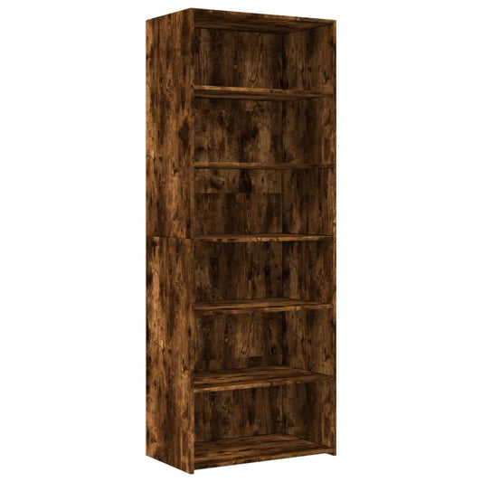 vidaXL Highboard Smoked Oak 70x41x185 cm Engineered Wood