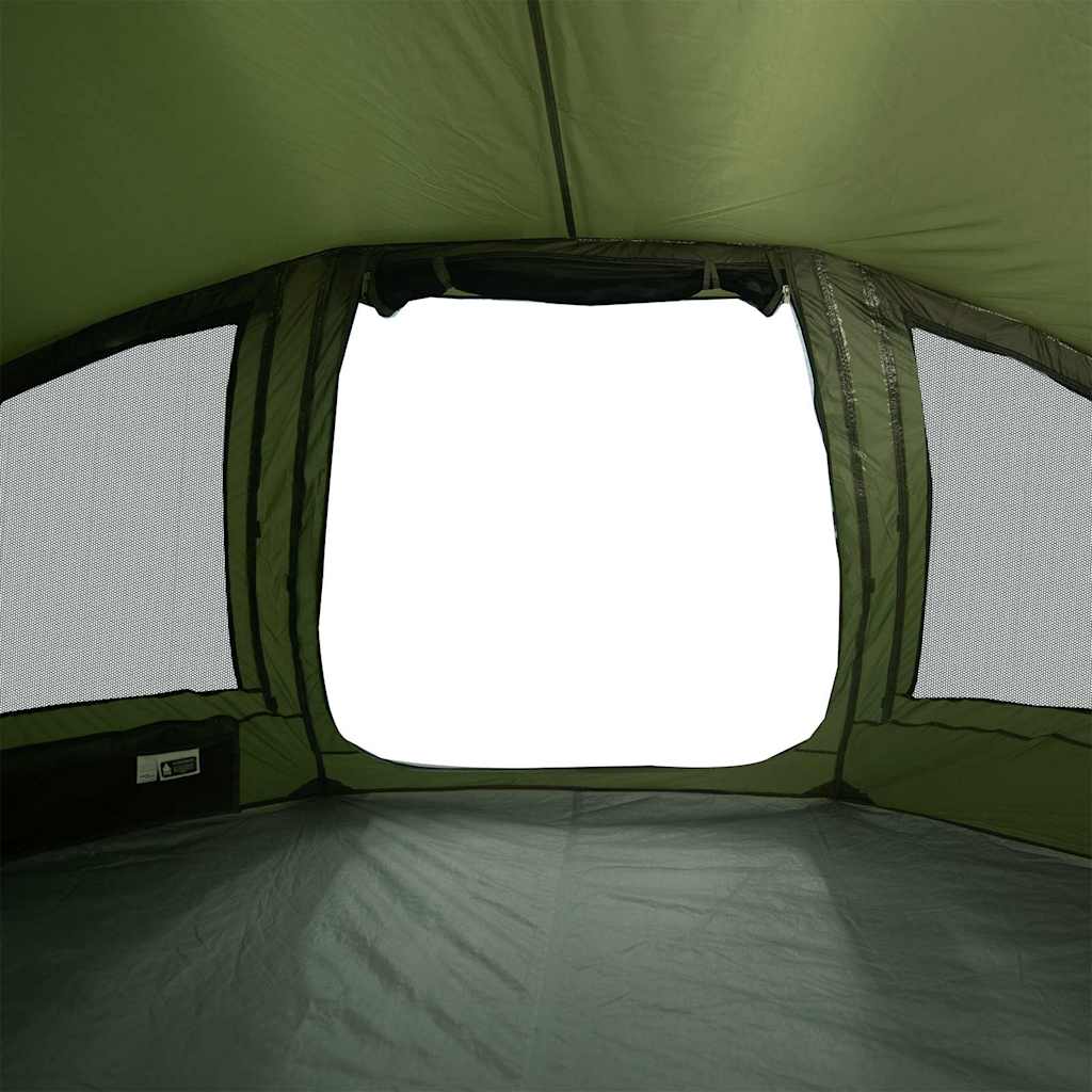 vidaXL Fishing Tent 5-Person Olive Green Waterproof