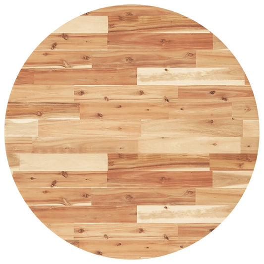 vidaXL Table Top Round Ø80x4 cm Solid Wood Acacia