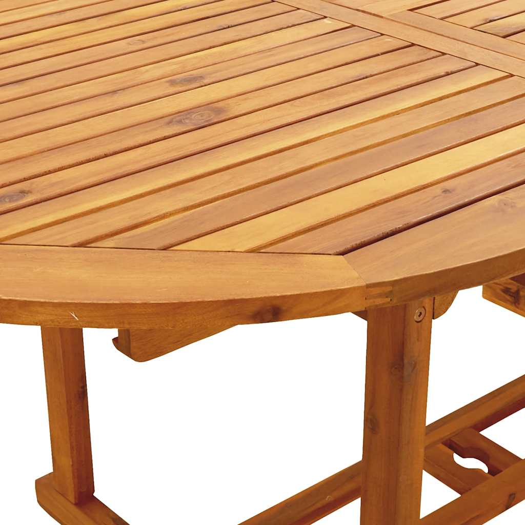 vidaXL 7 Piece Garden Dining Set Black Polypropylene and Solid Wood