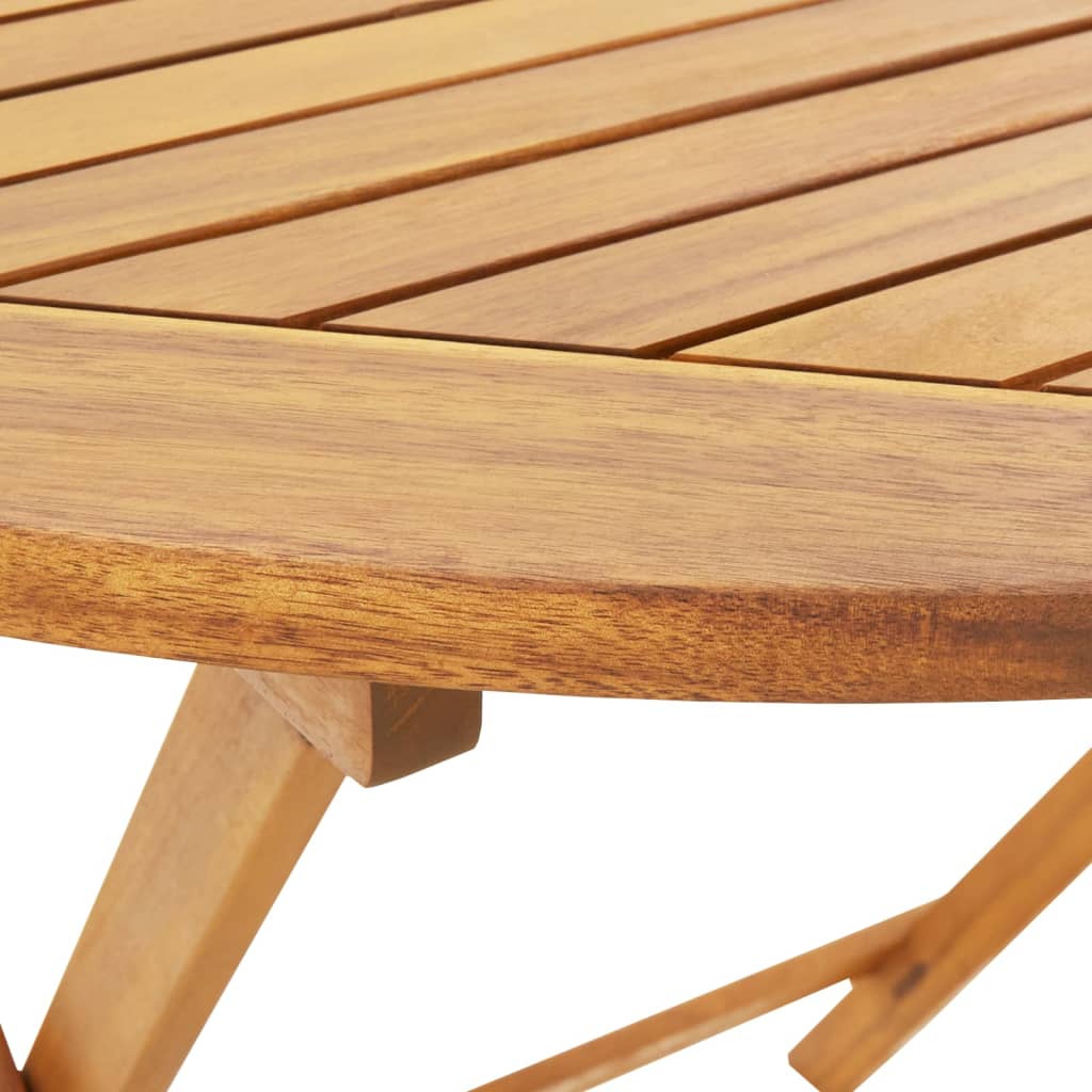vidaXL 5 Piece Garden Dining Set Black Polypropylene and Solid Wood