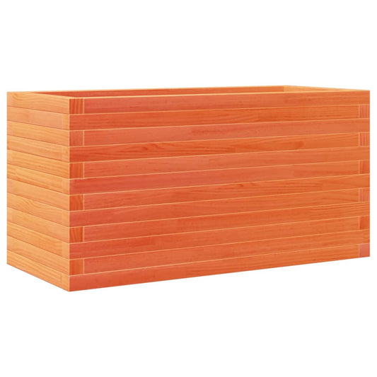 vidaXL Garden Planter Wax Brown 90x40x46 cm Solid Wood Pine