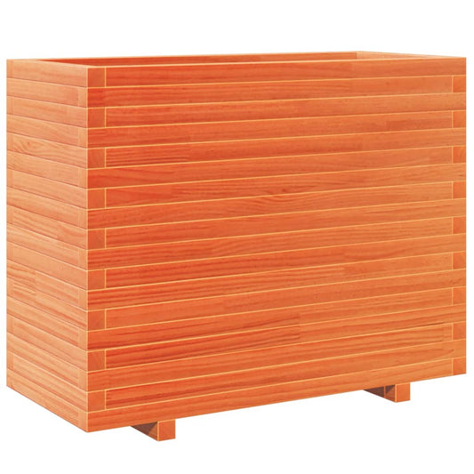 vidaXL Garden Planter Wax Brown 90x40x72,5 cm Solid Wood Pine