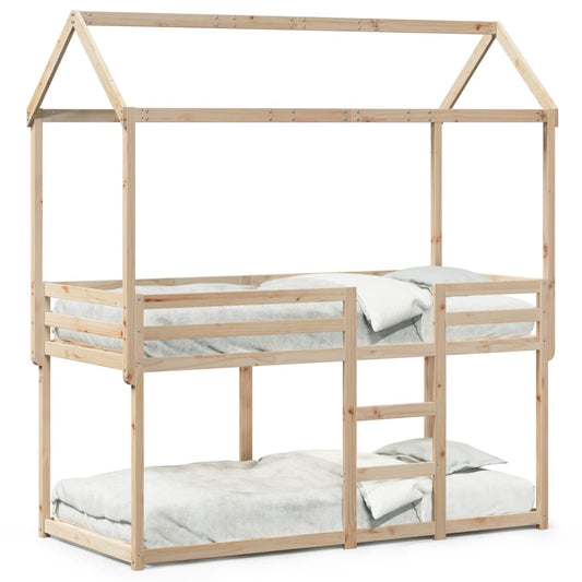 vidaXL Bunk Bed without Mattress 90x200 cm Solid Wood Pine