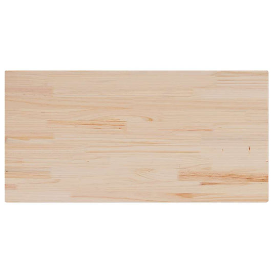 vidaXL Table Top 100x50x1.7 cm Rectangular Solid Wood Pine