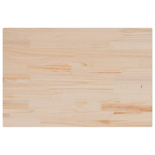 vidaXL Table Top 80x50x2.5 cm Rectangular Solid Wood Pine