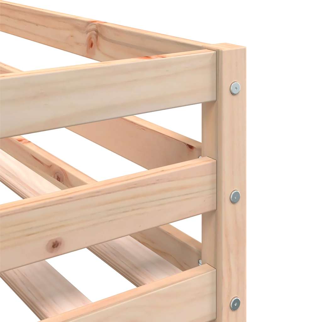 vidaXL Bunk Bed without Mattress Pink 90x190 cm Solid Wood Pine