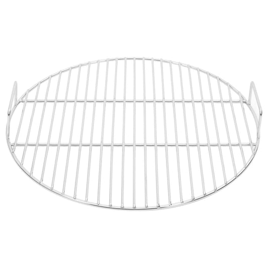 vidaXL BBQ Grill Grate with Handles Round Ø44,5 cm 304 Stainless Steel