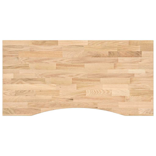 vidaXL Desk Top Untreated 100x50x2,5 cm Solid Wood Oak Rectangular