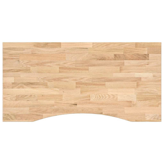 vidaXL Desk Top Untreated 100x60x2,5 cm Solid Wood Oak Rectangular