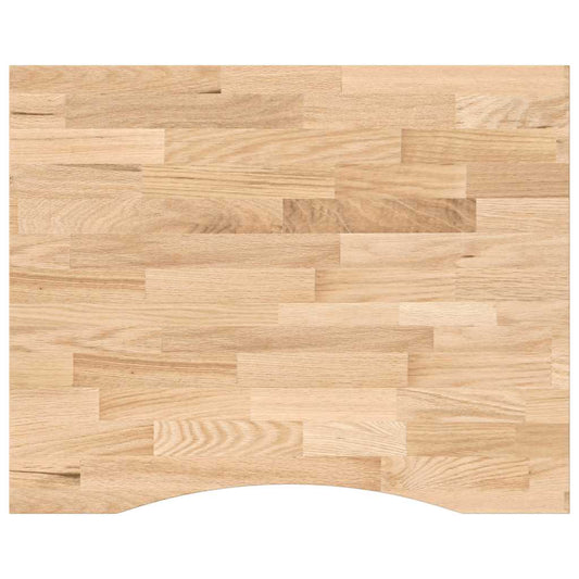 vidaXL Desk Top Untreated 100x80x2,5 cm Solid Wood Oak Rectangular