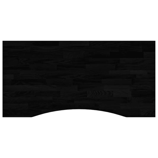 vidaXL Desk Top Dark Brown 100x50x2,5 cm Solid Wood Oak Rectangular