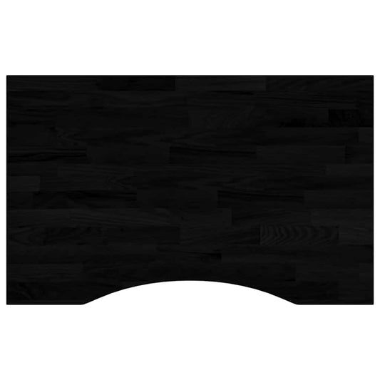 vidaXL Desk Top Dark Brown 80x60x2,5 cm Solid Wood Oak Rectangular