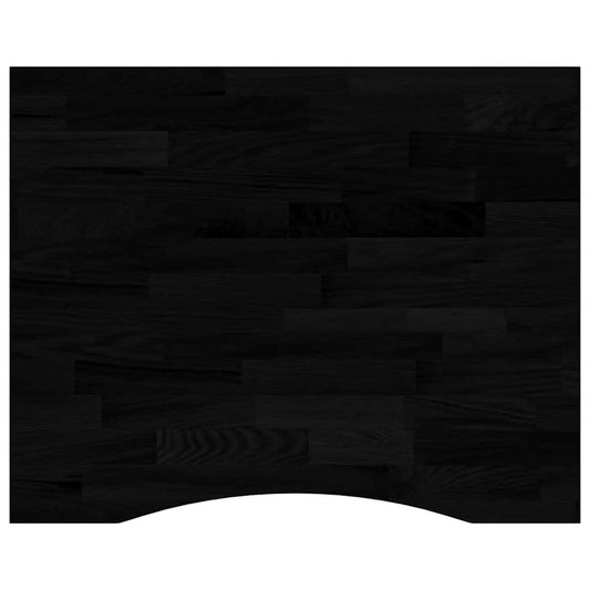 vidaXL Desk Top Dark Brown 100x80x2,5 cm Solid Wood Oak Rectangular