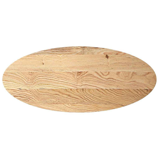 vidaXL Table Top 140x60x4 cm Solid Wood Oak Oval