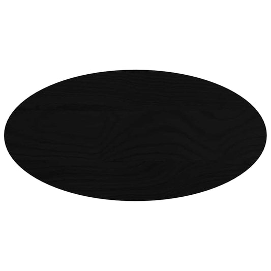 vidaXL Table Top Dark Brown 80x40x4 cm Solid Wood Oak Oval