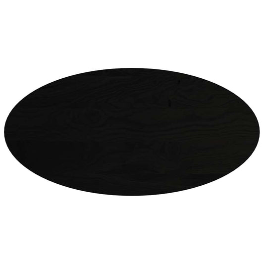 vidaXL Table Top Dark Brown 120x60x4 cm Solid Wood Oak Oval