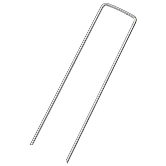 vidaXL Ground Pegs U Shape 25 pcs 15x3,5 cm Galvanised steel