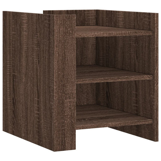 vidaXL Bedside Cabinet Brown Oak 45x50x50 cm Engineered Wood