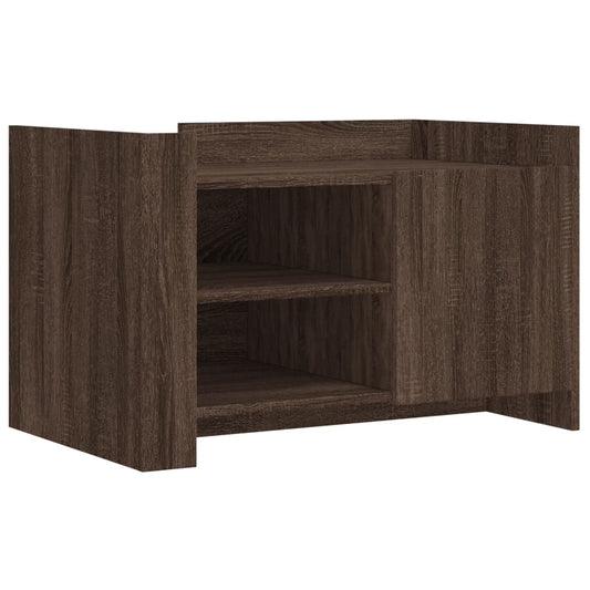 vidaXL Coffee Table Brown oak 80x50x50 cm Engineered Wood
