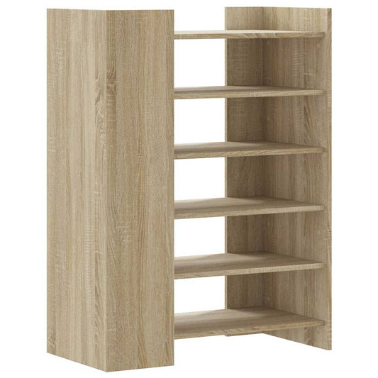 vidaXL Shoe Cabinet Sonoma Oak 74,5x37,5x100 cm Engineered Wood