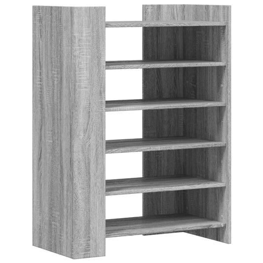 vidaXL Shoe Cabinet Grey Sonoma 74,5x37,5x100 cm Engineered Wood