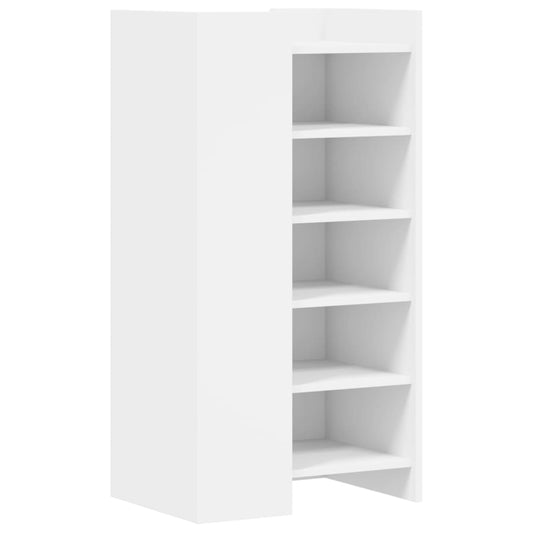 vidaXL Shoe Cabinet White 52x37,5x100 cm Engineered Wood