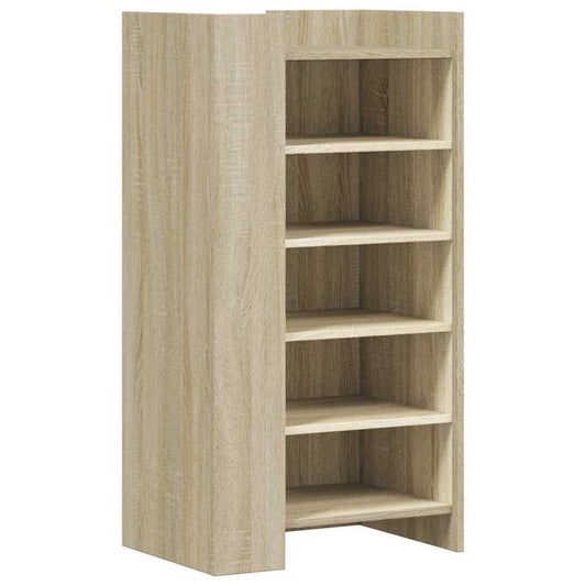 vidaXL Shoe Cabinet Sonoma Oak 52x37,5x100 cm Engineered Wood