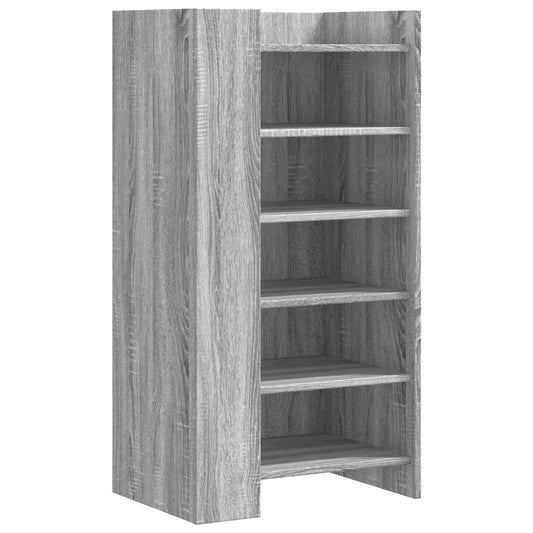 vidaXL Shoe Cabinet Grey Sonoma 52x37,5x100 cm Engineered Wood