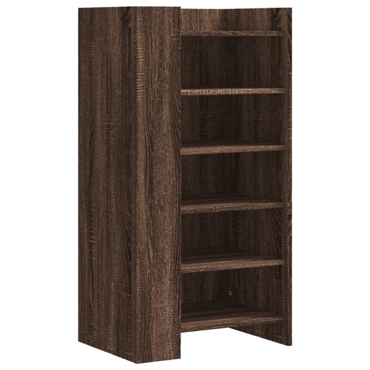 vidaXL Shoe Cabinet Brown Oak 52x37,5x100 cm Engineered Wood
