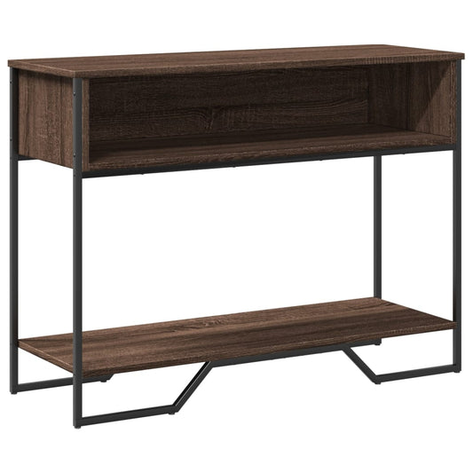 vidaXL Console Table Brown Oak 100x35x74,5 cm Engineered Wood