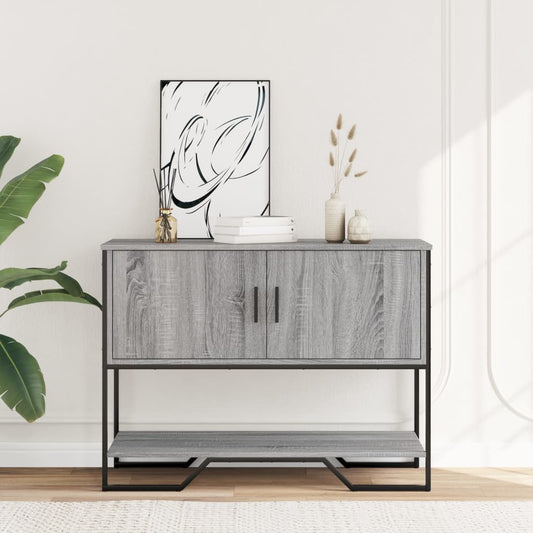 vidaXL Console Table Grey Sonoma 100x35x74,5 cm Engineered Wood