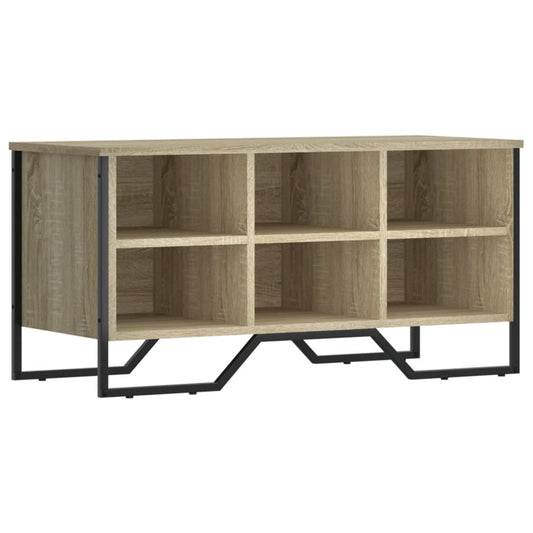 vidaXL Shoe Cabinet Sonoma Oak 90x38x45,5 cm Engineered Wood